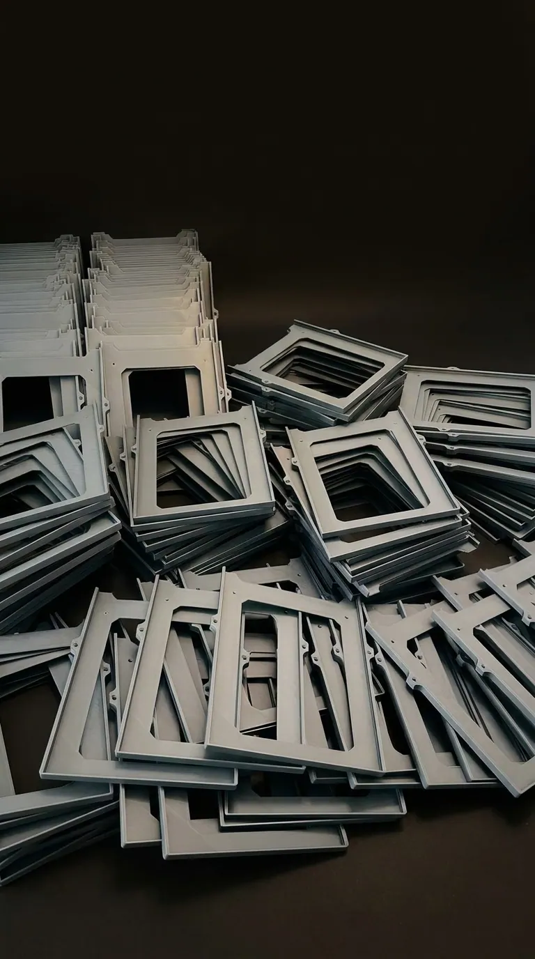 Lalan Rubber production order. Several hundred identical parts, one production run.